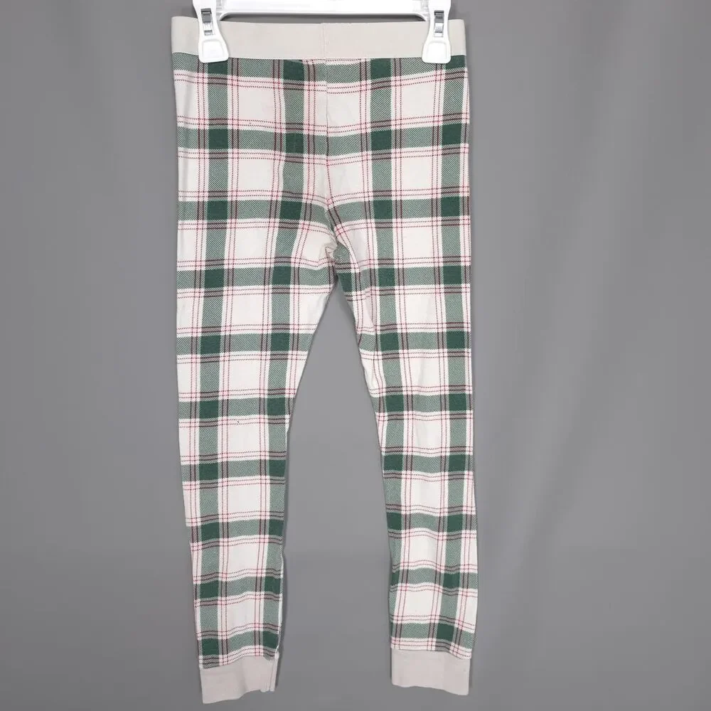 WONDERSHOP Kids Unisex Pajama Set‎ 8 at Target 100% Cotton Plaid Check Green Red